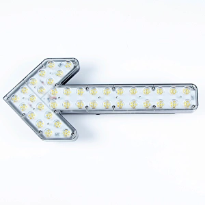 100Watts amber led  road safety arrow warning light bar indicator light for Spinker steering Garbage construction trucks