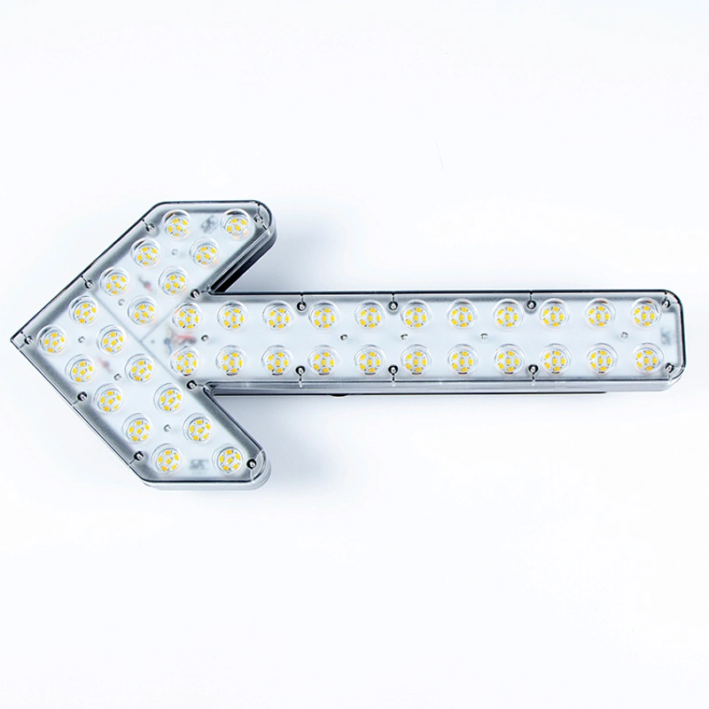 100Watts amber led  road safety arrow warning light bar indicator light for Spinker steering Garbage construction trucks