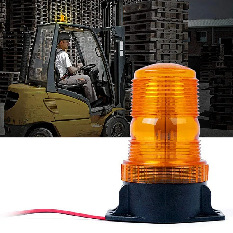 Auto Lighting System Beacon Lamp DC10-80V Forklift Truck Led Strobe Light for Vehicles Yellow White Red Blue Certification:Emark R65 CE RoHS