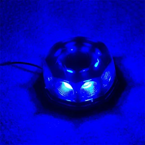 COB 12-24 Volt Amber Mini Led Strobe Roof Top Beacon Light Rotating High Intensity Hazard Emergency Warning Lights Bar for Trucks Vehicles Snow Plow Police Firefighters  Ambulance warning light with Magnetic Base