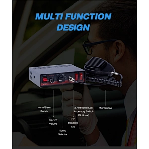 police ambulance led lightbar hazard warning with wired sound alarm strobe light siren home