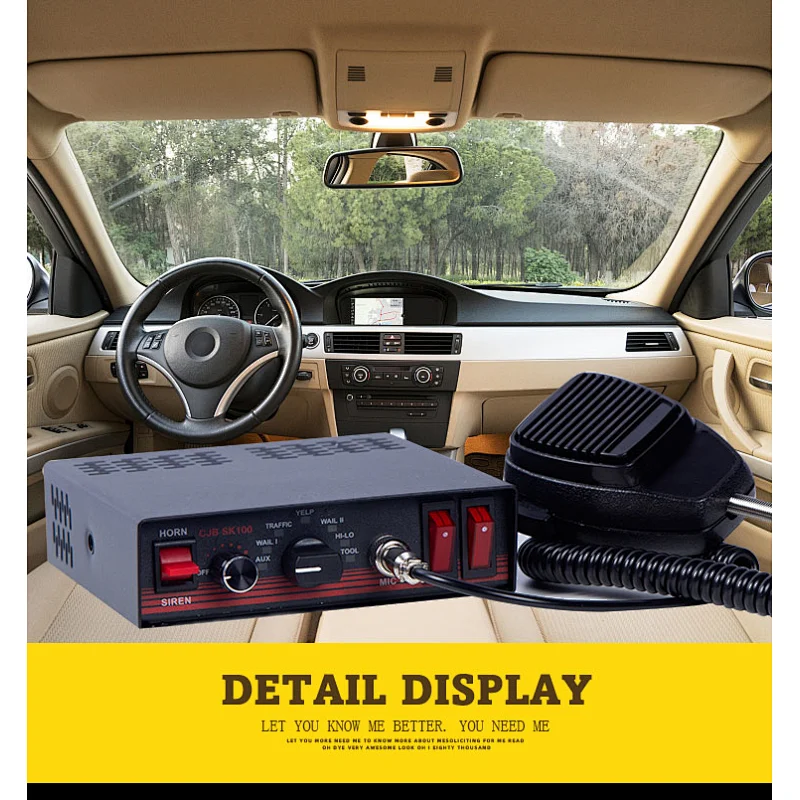 Horn Kit 12v 8 Tones Horns Car Speaker Box Universal Sets Packing Performance Black Color Design