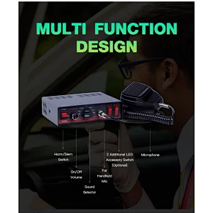 Ambulance Vehicle Green Red Led  Rotating Warning Lights lightBar Police Blinker Led Roof Strobe Light Bar with Horn Siren