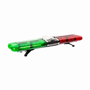 Ambulance Vehicle Green Red Led  Rotating Warning Lights lightBar Police Blinker Led Roof Strobe Light Bar with Horn Siren