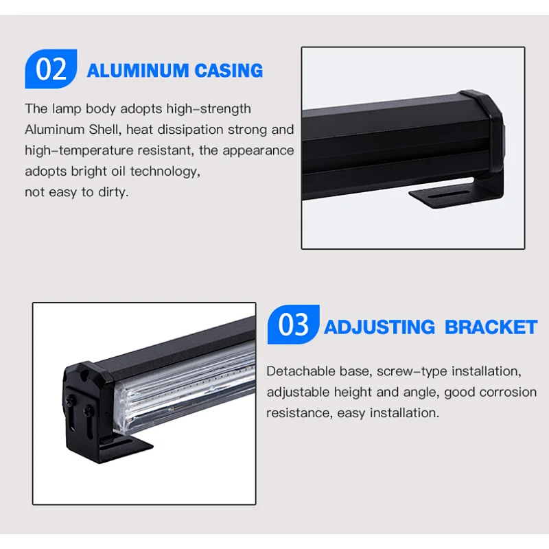 80W White led Strobe Light Bar Traffic Advisor with Lighter Plug Price:
