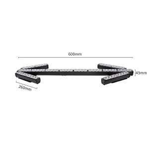 DC12-24V Sprinkler steering arrow light cleaning construction vehicle LED water steering warning indicator light bar