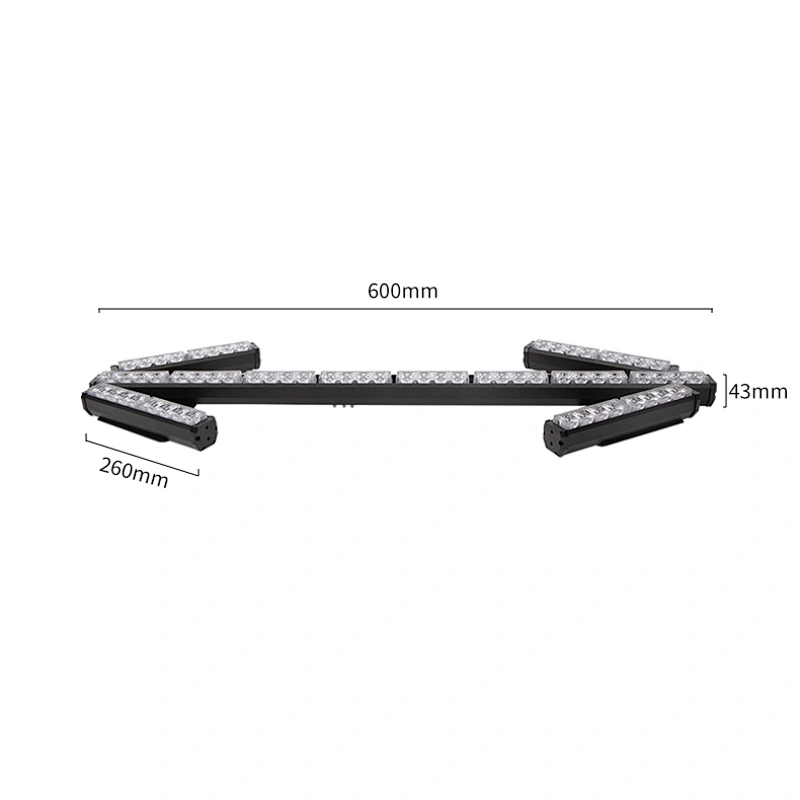 DC12-24V Sprinkler steering arrow light cleaning construction vehicle LED water steering warning indicator light bar