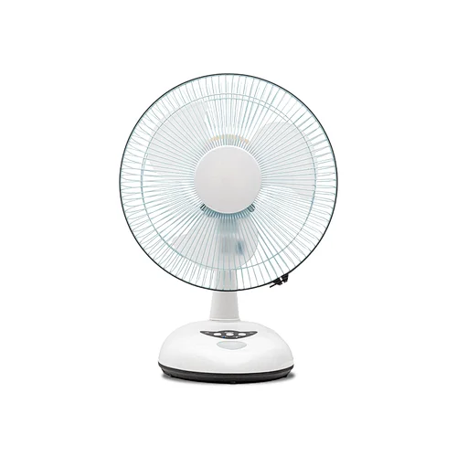 12" rechargeable table fan with led light