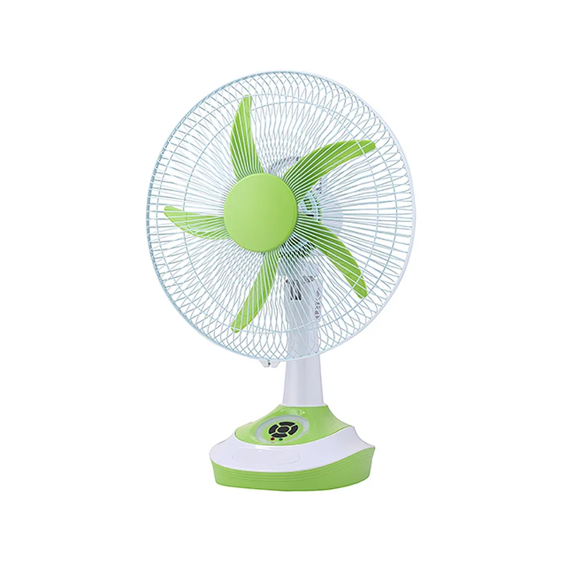 Hot selling Summer Green Customized Logo Rechargeable Battery And Electric Fan