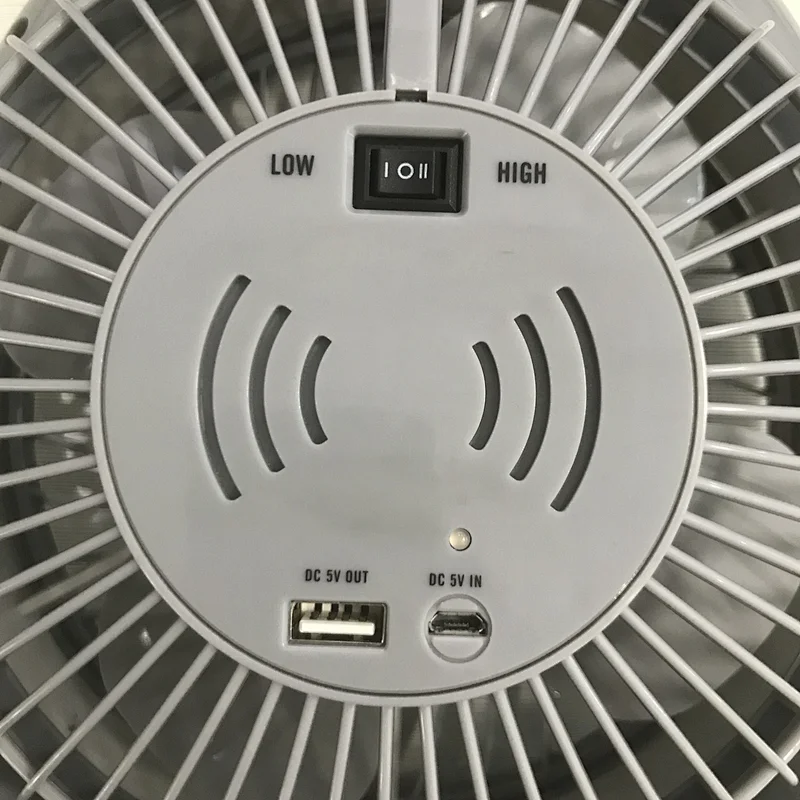 Small USB Table Fan with mini LED lithium battery