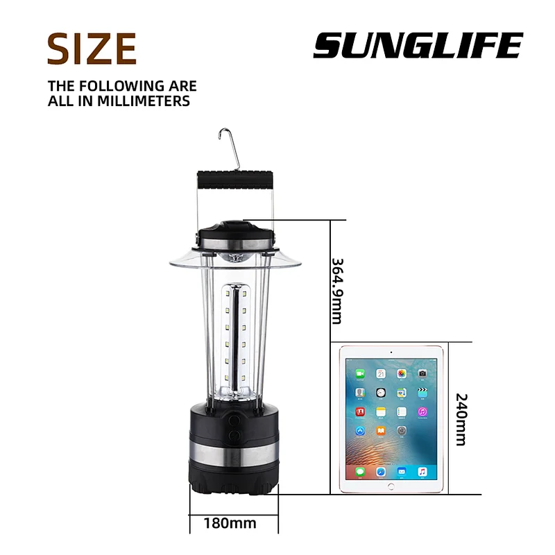 changrong High quality rechargeable led camping lantern CR-1068TP