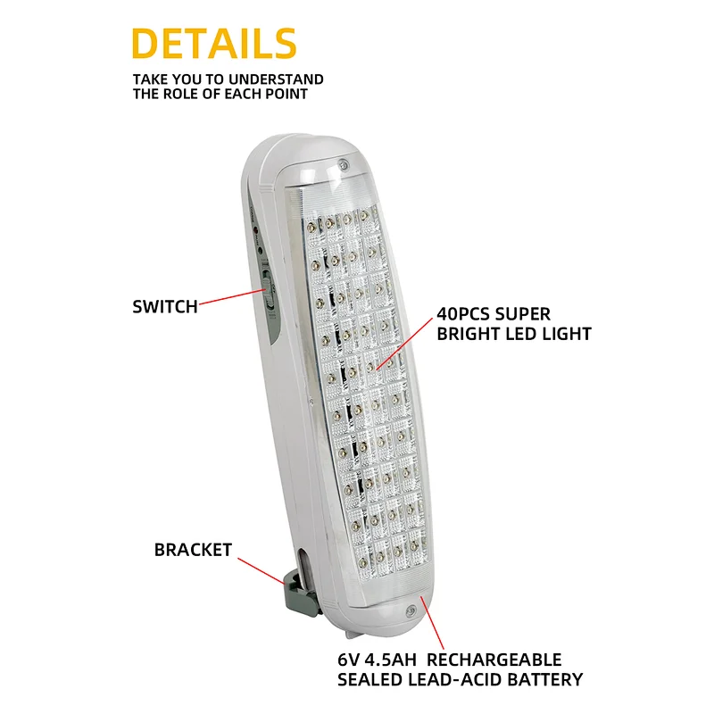 emergency rechargeable home use wall light