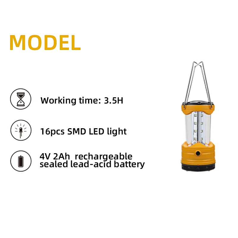Solar rechargeable led lantern battery led lamp light camping lanterns portable