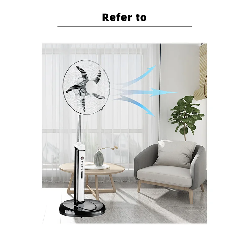 China Rechargeable fans stand 16 inch