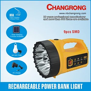 rechargeable torch light portable power bank charging to Mobile