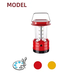 Outdoor Lamp Camping Lantern Tent Light with Solar panel Push Switch