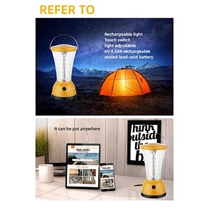 Factory Supply Portable Outdoor Emergency Cool 360 camping lights lamp Rechargeable Led Solar Camping Light