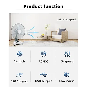 rechargeable table fan 6V ac dc operated battery table fan