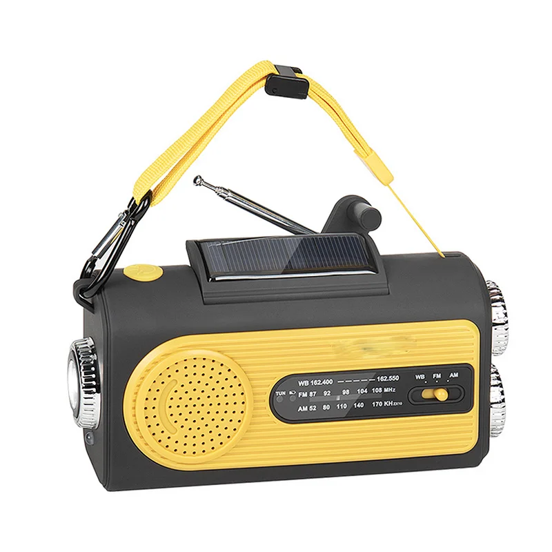 Customized Emergency Solar Hand Crank AM/FM Digital Weather Radio