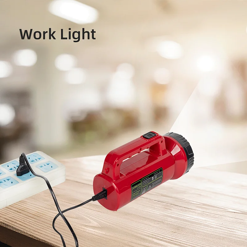 Rechargeable portable led  Flashlight work light spotlights led searchlight