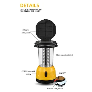 Portable emergency led light solar led rechargeable light cheap solar lantern