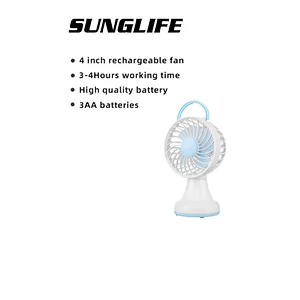 4 inch rechargeable mini handy fan