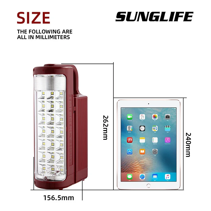 battery operated led portable  indoor outdoor use rechargeable light