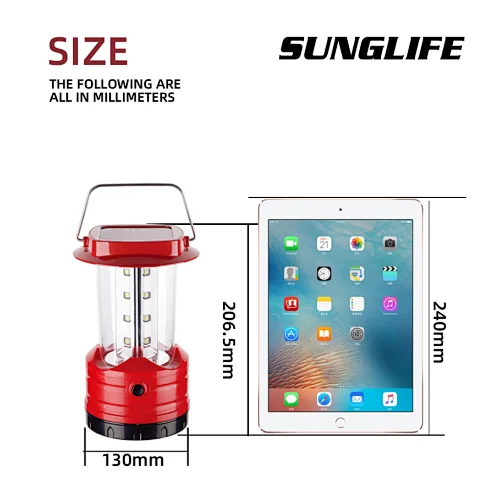 solar charging camping lights