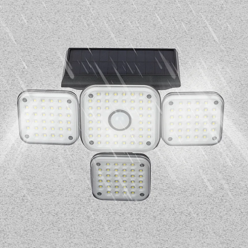 motion flood light outdoor pir lights outdoor wall lights with sensor 3 Adjustable Heads Waterproof Flood Lights