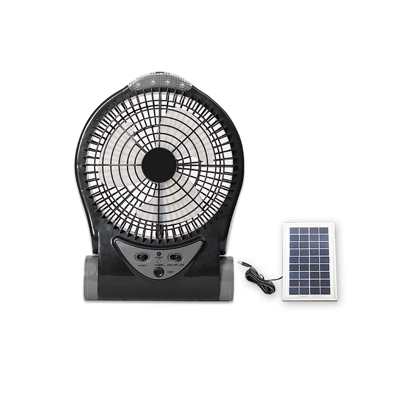 mini rechargeable computer fan and car use solar fan with led lights