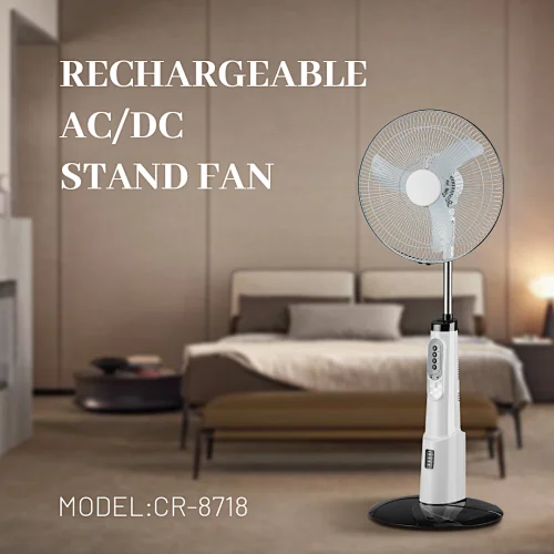 cell mini ac dc rechargeable fan