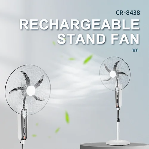 air cooler rechargeable electric fan with remote led light