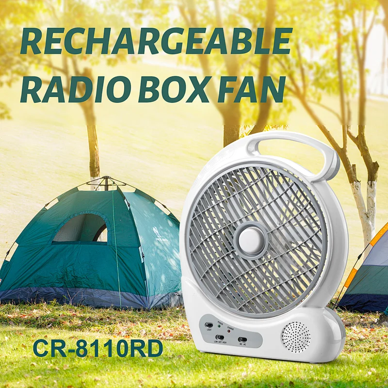 Rechargeable radio fan