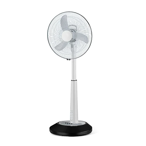 solar rechargeable standing fan
