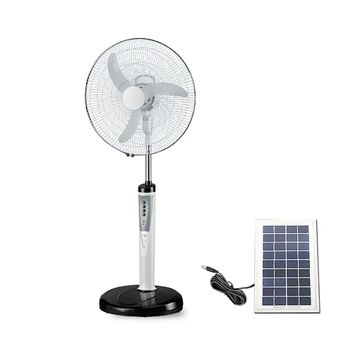 18 inch electric standing fan solar pedestal rechargeable fan