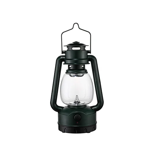 Rechargeable portable camping lantern with hook