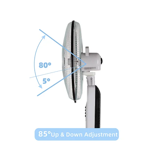 chargeable electric fan with solar