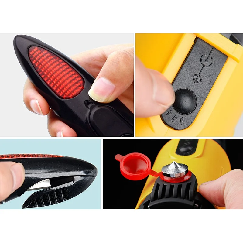 4 in 1 Multifunction Flashlight with Car Safety Belt Cut function
