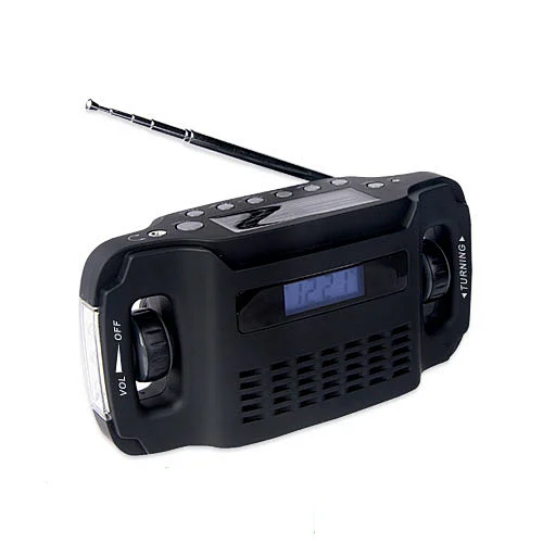 emergency solar radio flashlight