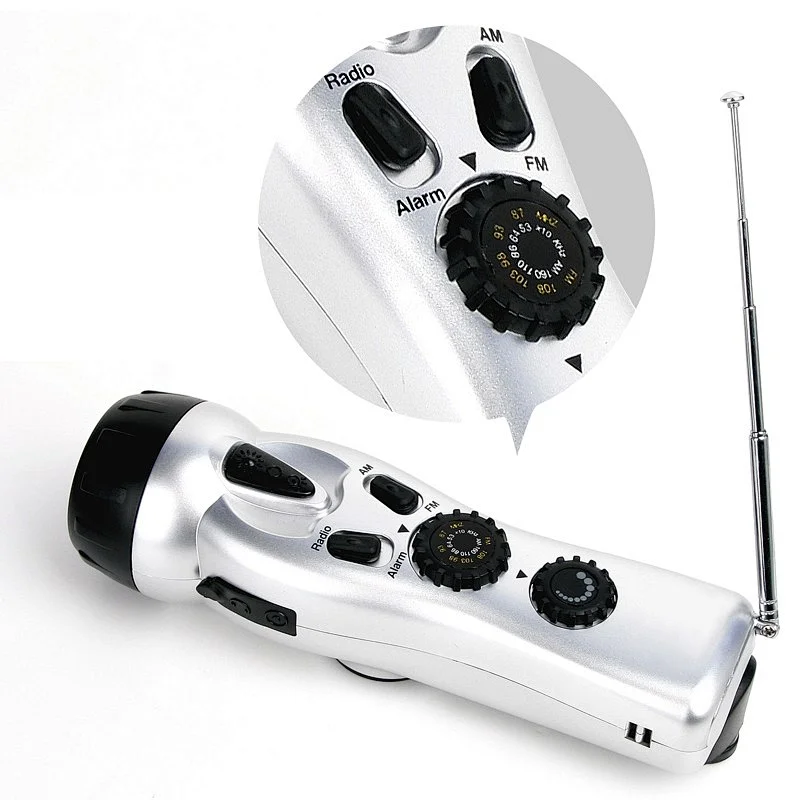 emergency radio and flashlight