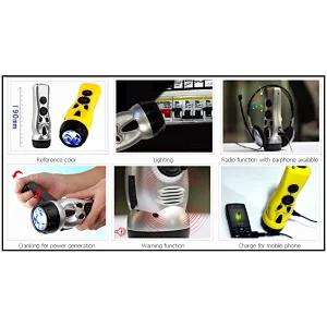 emergency radio and flashlight
