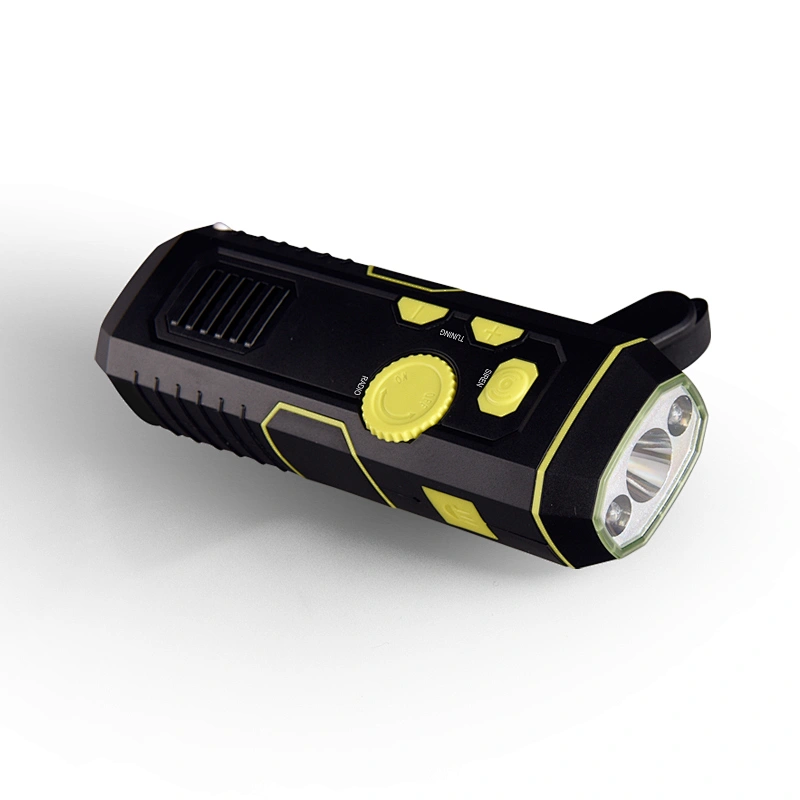 crank radio flashlight