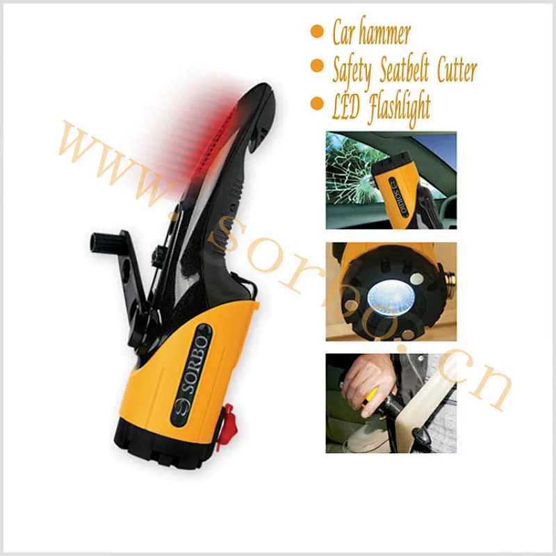 4 in 1 Multifunction Flashlight with Car Safety Belt Cut function