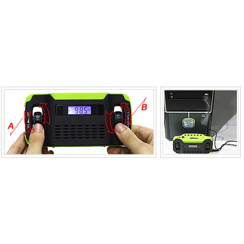 emergency solar radio flashlight