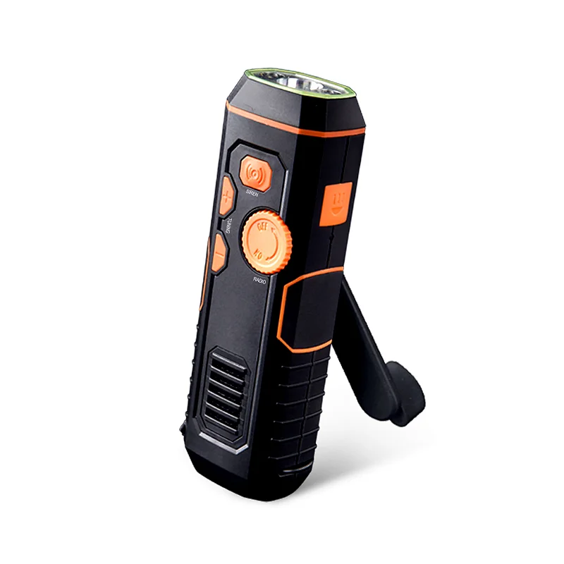 crank radio flashlight