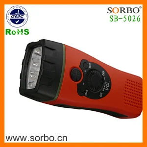 portable radio flashlight
