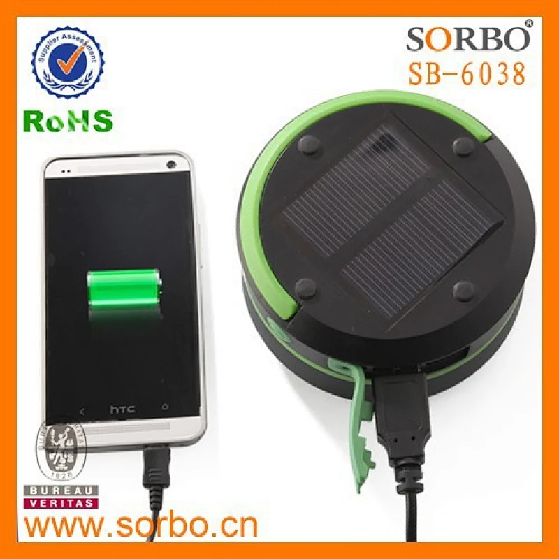solar led lantern with mobile charger