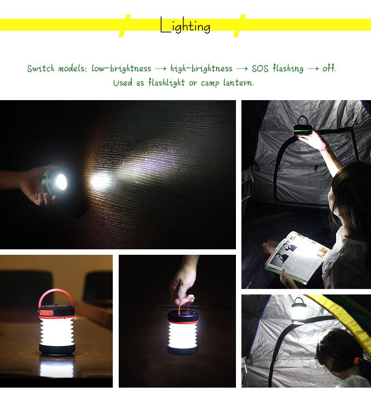 solar led lantern with mobile charger