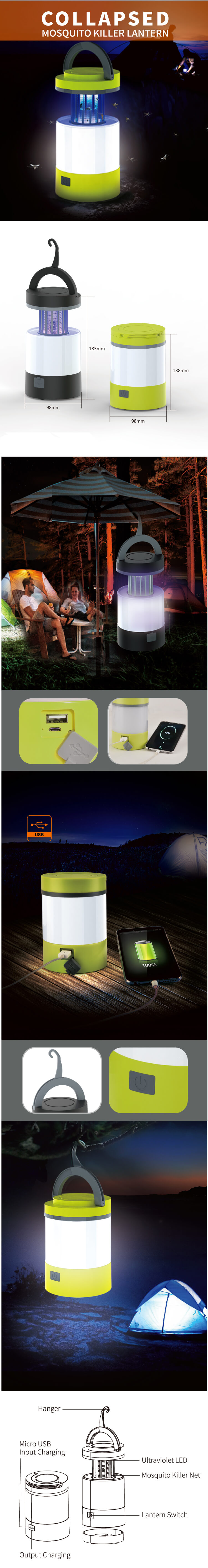 usb electric mosquito killer lamp