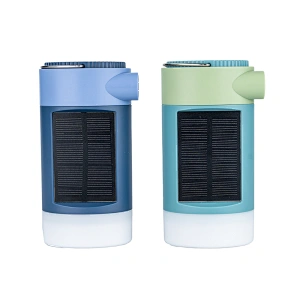 4-in 1 New Genetation Waterproof Solar USB Rechargebale Air Pump for Beach Ball,Air Mattresses, Kayaks with 4000 mAh Power Bank